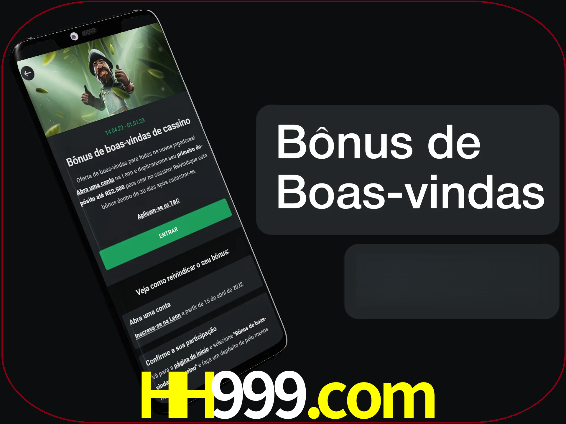Não se esqueça de usar o bônus de boas-vindas.